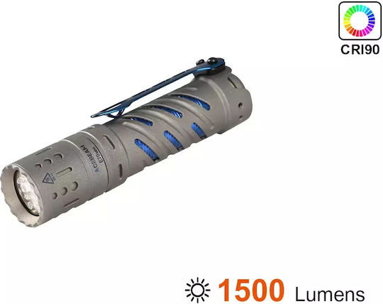 Acebeam LED Flashlight IP68 with Maximum Brightness 1500lm