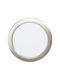 Eglo Fueva Mount Ceiling Light Bathroom 16.8cm Silver with Integrated LED