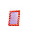 Plastic Photo Frame with Orange Border