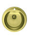 Alveus Drop-In Küchenspüle Inox M51xB51cm Gold