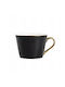 Homla Ceramic Black Mug 450ml