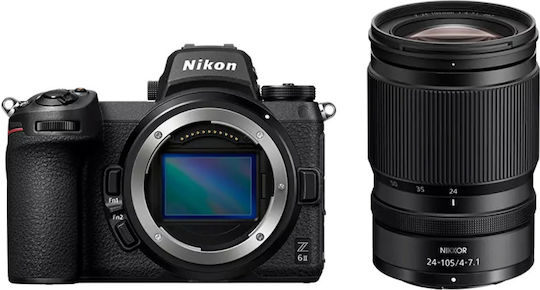 Nikon Z 6II Mirrorless Φωτογραφική Μηχανή Kit (24-105mm f/4-7.1) Μαύρη