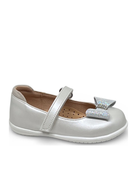 Kinder Pumps & Ballerinas mit Bügel- und Schleifenverschluss Silber