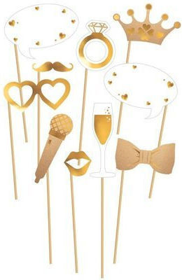 Photo Booth Kit Wedding Marriage 10 Pieces
