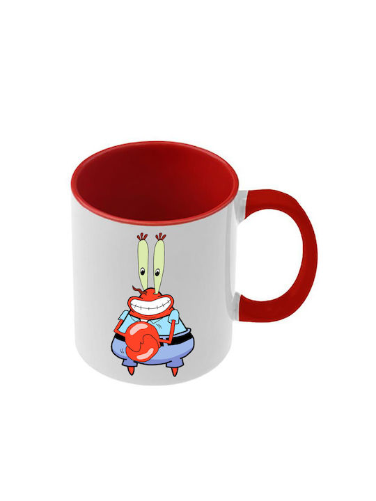 SpongeBob Red Handle Interior Mug