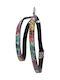 Leather Dog Harness Flowers M-l 12mm/45cm