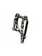 Dog Harness Equilibre Black Zebra Leather Nickel Xs 13mm/neck Circumference 20-30cm Chest Circumference 25-45cm