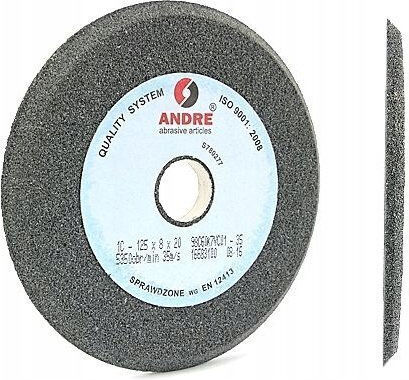 Andre Profiled Sanding Disc 125mm X 8mm X 20mm 98c60k7vc01-35 Black Type 1c