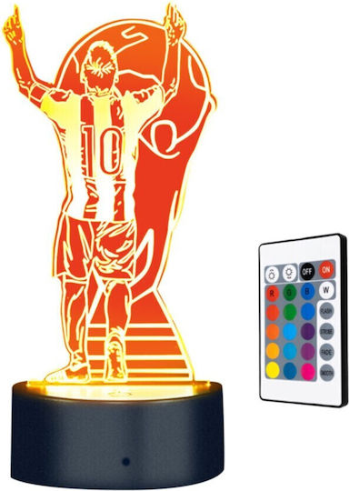 Lampă De Masă Led 3D Pentru Noptieră Lionel Messi Led Rgb 4 Moduri De Iluminare Telecomandă Plastic Acrilic Lampă De Masă Led 3D Pentru Noptieră Lionel Messi Led Rgb 4 Moduri De Iluminare Telecomandă Plastic Acrilic