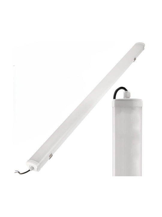 Lampă LED 60 W 4000 K 5400 Lm Tub Neon Tip Rezistent La Apă IP65 Accesorii De Montare Incluse 120 Cm Albă