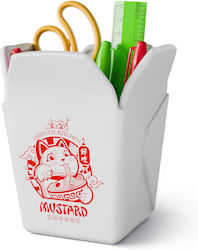 Mustard Takeaway Pen Pot Compact Mustard Takeaway Pen Pot Compact