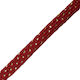 Flat Lace Large Dashes Polyester Magenta Gold L...
