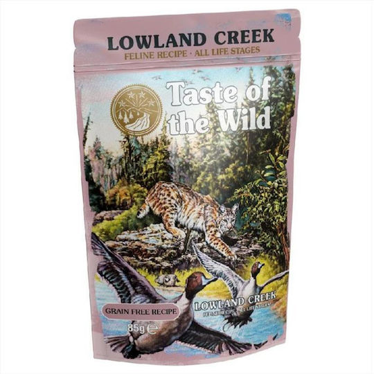 Taste Of The Wild Υγρή Τροφή για Γάτες σε Φακελάκι με Γαλοπούλα, Κοτόπουλο και Πάπια 85gr