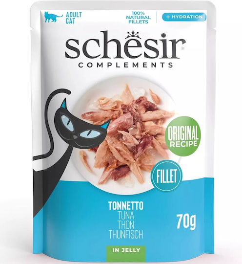 Schesir Υγρή Τροφή για Γάτες σε Φακελάκι με Τόνο 70gr