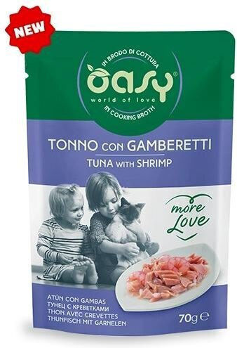 Oasy Love Wet Cat Food in Pouches with Tuna 70g