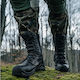 Sapir Cizme Militare De Piele Negre