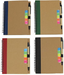 Notebook Pen & Bookmarks 4 Colors Random Selection