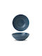 Churchill 1795 Stonecast Blue Porcelain Round Dip Serving Bowl Diameter 11.6cm 6 Pieces