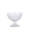 Serving Bowls Ice Cream Round Glass Transparent Diameter 10cm 3 Pieces