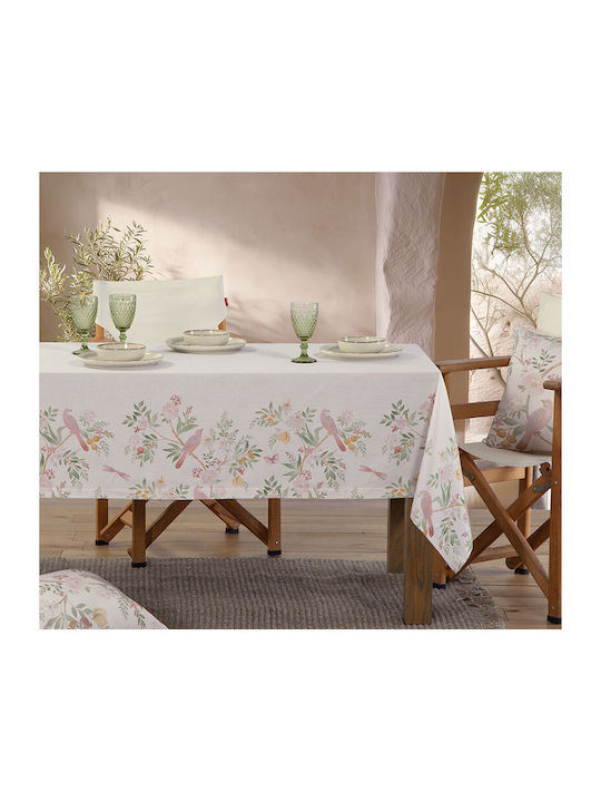 Nef-Nef Homeware Baumwoll-Τischdecke Dreamel Ecru 140x140cm