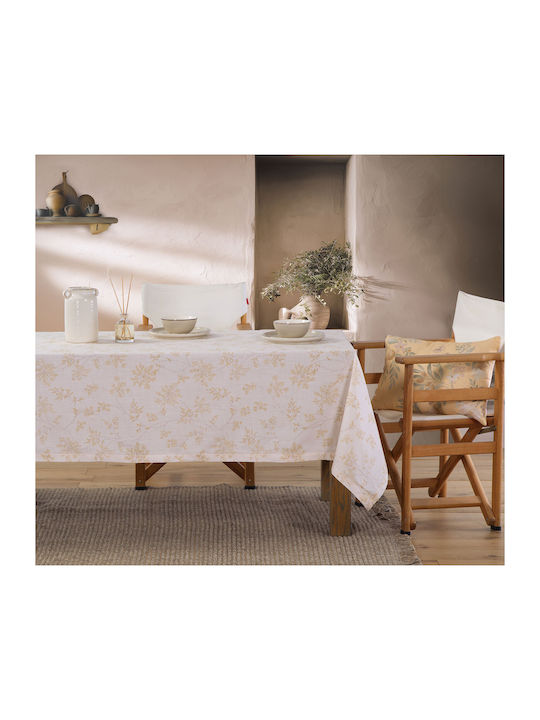 Nef-Nef Homeware Τραπεζομάντηλο Βαμβακερό Foxy Ecru 150x250εκ.