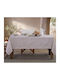 Nef-Nef Homeware Baumwoll Tischdecke Tundra Grau 150x300cm