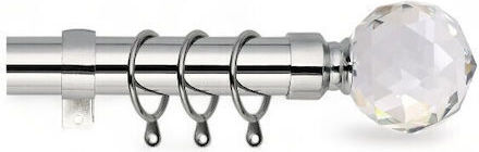 Bara Pliabilă Metalică Pentru Perdele Single Ø25mm 160-310cm Argintiu t0211066-1