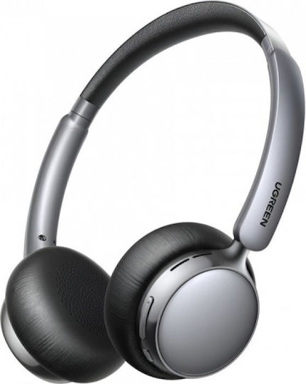 Ugreen HP207 Ασύρματα / Ενσύρματα Over Ear Ακουστικά με 80 ώρες Λειτουργίας Silver