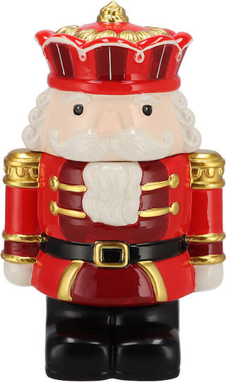 Φοντανιέρα Γυάλινη με Καπάκι Κόκκινη