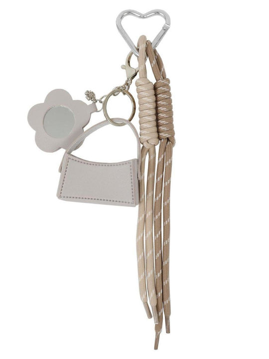 Μπρελόκ Bag Charm Μπεζ 82158