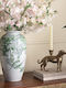Artekko Metal Candle Holder in Gold Color 24x16.5x5cm
