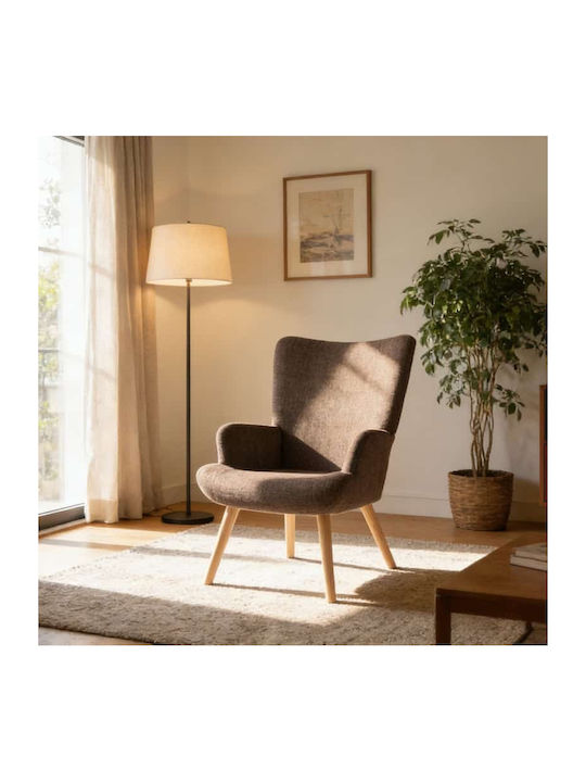 Gerlina High Back Armchair Brown 71x64x94cm