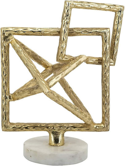Artekko Noble Златна Метална Масова Декорация За Маса 20.3x17.8x25.4 См