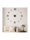 Wall Clock Sticker Metallic Brown Ø16cm