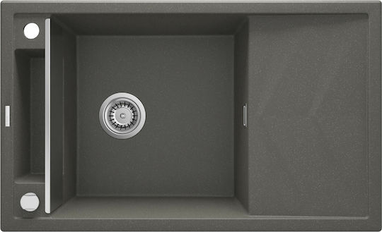 Deante Magnetic Chiuvetă De Bucătărie Drop-In Inox Cu Robinet M50xL82cm Gri