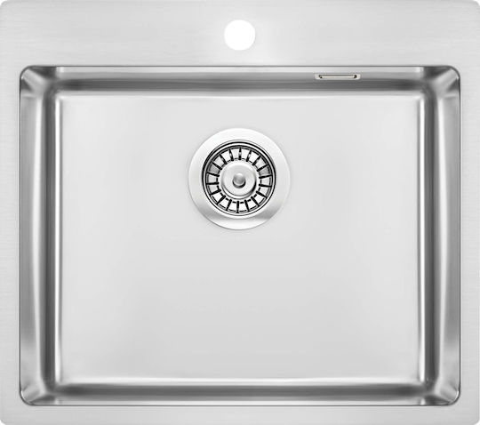 Deante ZPO 010B Ένθετος Inox με Μπαταρία Μ55xΠ50cm Ασημί