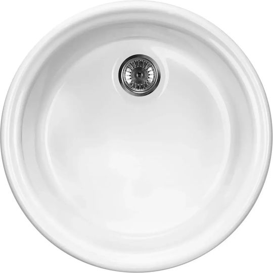 Deante ZCL_680N Drop-In Liquid Granite with Faucet M44xP44cm White