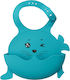 Queen Mother Happy Seal Αδιάβροχη Σαλιάρα Σιλικόνης με Τσέπη Turquoise