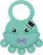 Queen Mother Gentleman Octopus Αδιάβροχη Σαλιάρα Σιλικόνης με Τσέπη Light Blue