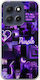 Aesthetic Purple Motorola Moto G86 5G Flexible TPU Transparent Silicone