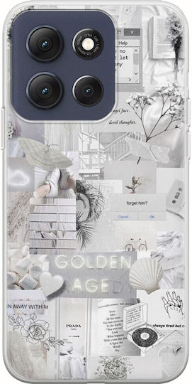 Aesthetic White Motorola Moto G86 5G Flexible TPU Transparent Silicone