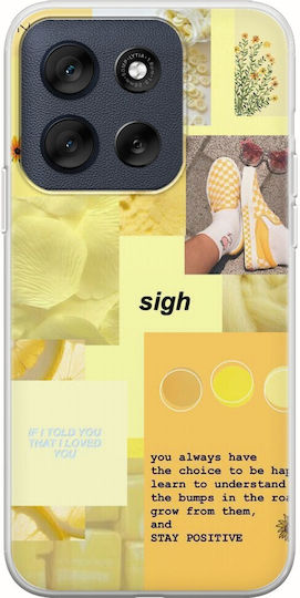 Estetic Galben Motorola Moto G56 5g TPU Flexibil Silicon Transparent