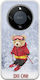 Xmas Bear Ski On Honor Magic8 Lite 5g Flexible Tpu Διάφανη Σιλικόνη