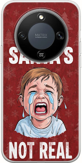 Santa's Not Real Honor Magic8 Lite 5g Гъвкава TPU Прозрачна Силиконова
