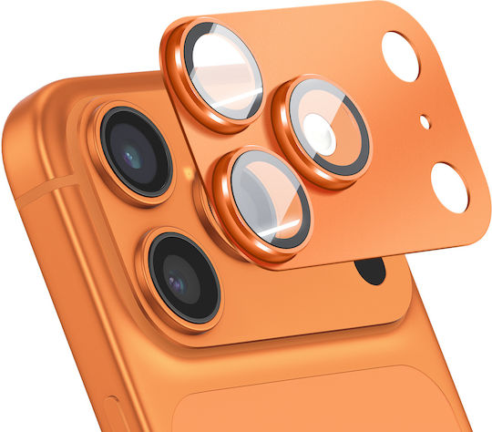 Avizar Camera Lens Protection Iphone 17 Pro Monoblock Aluminum Frame Orange
