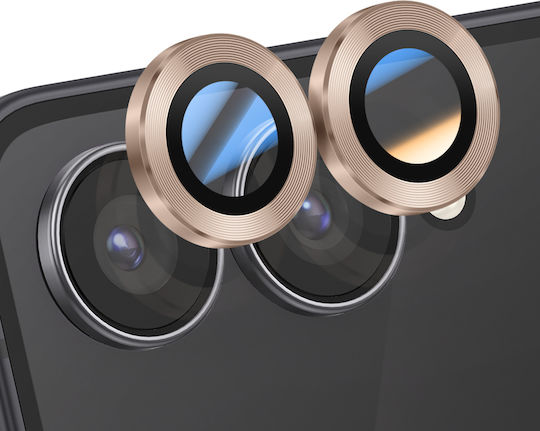Enkay Camera Lens Protection Galaxy Z Flip 7 Dual Lens Gold