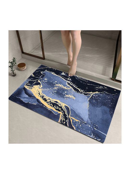 Rutschfestes Badematte ZD1BAT3QWSMAT02 Marineblau 80x50cm