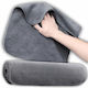 Lavetă Din Microfibră De Curățenie Uscare Lustruire Pentru Materiale Plastice Pentru Interior - Tabloul De Bord Mașină 400gsm Gri 30x30cm