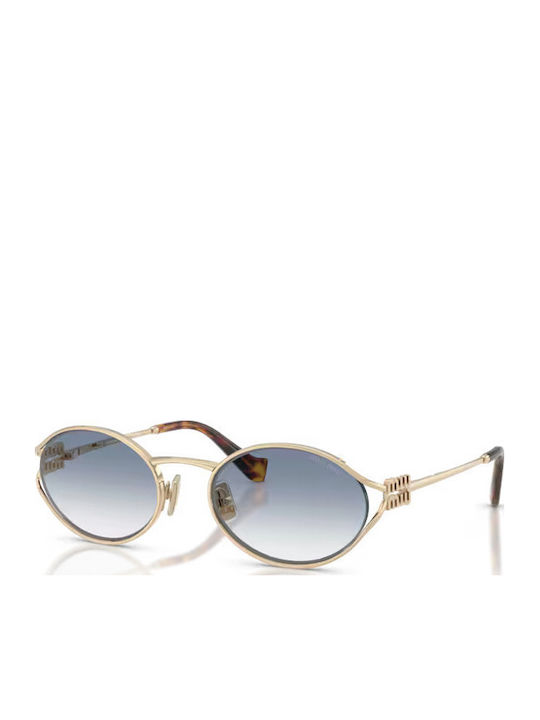 Miu Miu Unisex Γυαλιά Ηλίου με Χρυσό Μεταλλικό ...