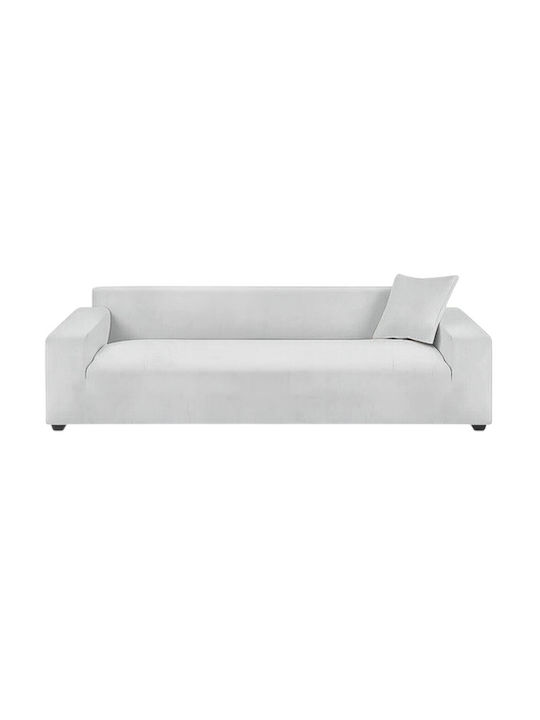 Ελαστικό Κάλυμμα Τριθέσιου Καναπέ Light Gray 230εκ.